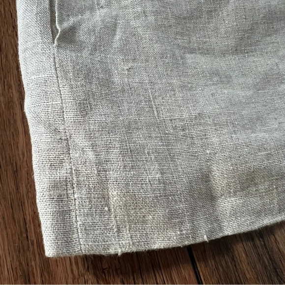 Harve Bernard 100% Linen Short Sleeve Blazer 16 Lagenlook Neutral Beige Longline - Picture 5 of 10